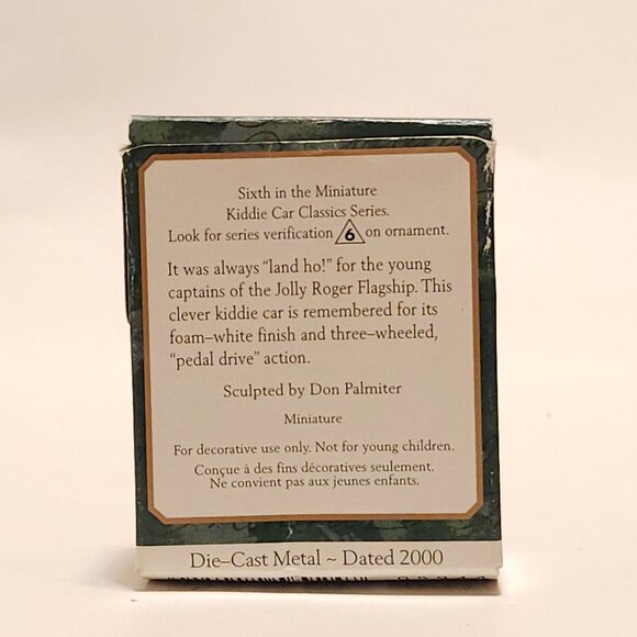 CUTE Hallmark Keepsake 1968 Murray Jolly Roger Flagship Miniature Kiddie Car - Picture 10 of 11